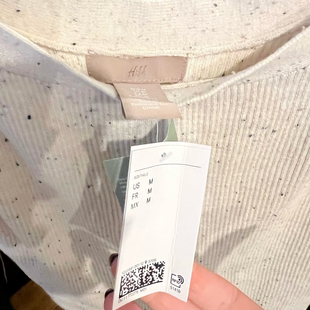 NWT H&M Ribbed Top - Picture 3 of 5